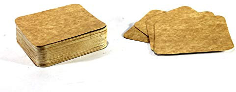 Esplanade Dessous de Verre jetable – Fabriqué en Papier (Lot de 100) – Utilisez et jetez des sous-Verres réversibles – Parfait pour Les Bars, Les hôtels, Les Restaurants et Les fêtes (carré Marron)…