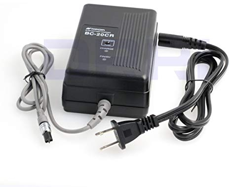DRRI BC-20CR Ladegerät für Topcon GTS300/500/700 BT-24Q BT30Q BT-32Q Akku (US-Stecker)