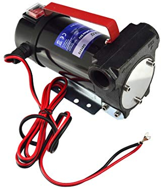 BSD Pompa per Transferimento Carburante - Pompa Elettrica per Diesel Gasolio, Pompa Travaso Gasolio, Pompa di Alimentazione Diesel Gasolio Autoadescante - 24V 155W - 3/4” BSP