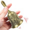 MINGZE Campanello A Mano, in Lega di Zinco Metallo Forte Chiamata Allarme Tenuto in Mano Chiamata di Servizio Campana del Tavolo da tè Gioco, per Decorazione Domestica Nozze Bar Regali Babbo (d'oro)