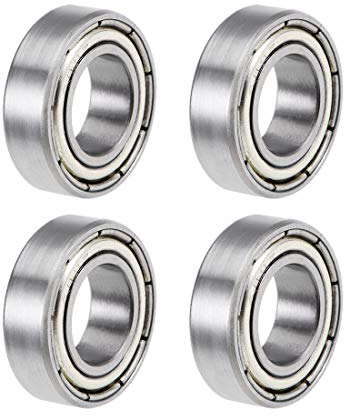 sourcing map 4St Rillen Kugellager 689ZZ Z2 Doppelt Geschirmt Kohlenstoffstahl 9mm X 17mm X 5mm
