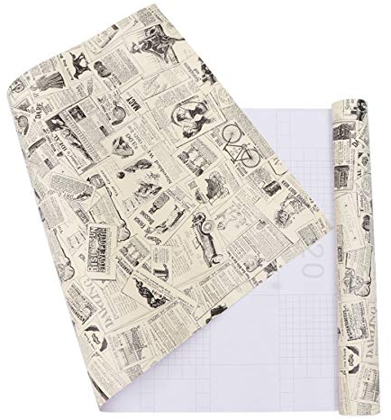 Vintage Peel Dekorative Stick Tapete PVC Retro Wasserdichte Zeitung Tapete für Schublade Liner Dekoration