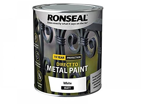 Ronseal Direct to Metal Paint White Matt 750ml