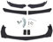 Richolyn Auto Frontlippe Frontspoiler Einstellbarer Frontstoßstange Spoiler PP Front Stoßstange Langlebig Front Flaps Gemeinsam Für Alle Modelle