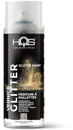 HQS Bomboletta di Vernice Spray 400ml Glitter (Argento)
