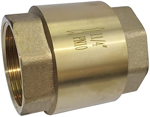 AERZETIX - C53444 - Universal rückschlagventil PN10-1 1/4'' zoll - gewinde weiblich-weiblich - aus messing - hydraulischen anlage - wassersystems