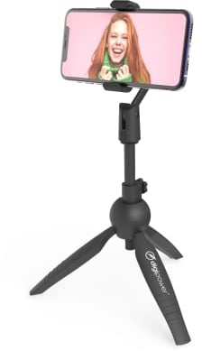 digipower Stativ & Videogriff für Smartphones und Handys, höhenverstellbares Dreibeinstativ, Video Grip, kompatibel mit Smartphones, für TikTok, YouTube, schwarz DP-TPLE
