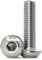 (15 pezzi) M8 x 40mm Vite a testa bombata con esagono incassato in acciaio inox 304,filettatura completa