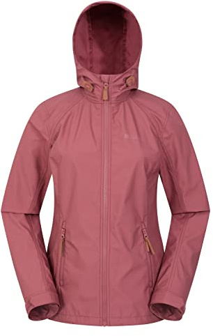 Mountain Warehouse Iona Womens Water Resistant Softshell Jacket - Breathable, Lightweight - For Spring Summer Rust Women's Size 22