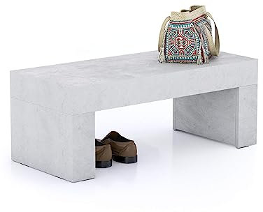 MOBILI FIVER, Sitzbank Evolution, Grau Beton, Made In Italy