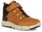 Geox J Flexyper Boy B Abx Ankle Boot, Brown/DK Yellow, 31 EU