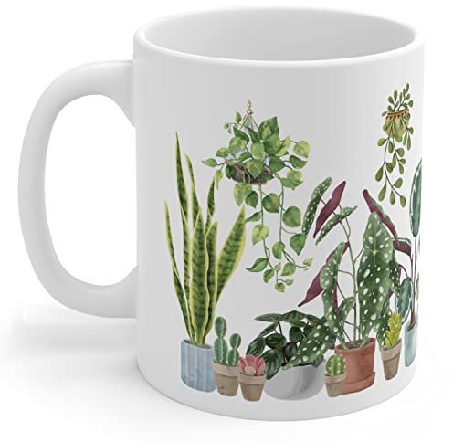 Vivulla68 Plant House Cup, Plant Gifts For Plant Lovers, Gifts For Gardeners Women, Plant Coffee Mug, Plant Mug, Plant Lady Mug, Plant Mom Mug, Plant Mug For Plant Lovers, Plant Dad Mug, Garden Mug