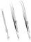 Bewudy 3 Stück Schmuck Pick Up Tool, Piercing Kugel zange Prong Pinzette Schmuckgreifwerkzeug, Edelstahl Schmuck Pinzette für Kleinteile Schmuck Metall Tiny Elektronische Komponenten Präzision Chips