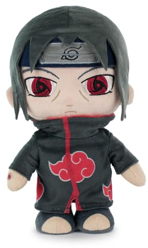 BARRADO Kuscheltier mit Naruto-Figuren 30zm - Naruto, Kakashi, Sasuke, Kurama, Naruto Six Path - Sammler-Edition - Super Soft Qualität (Itachi)