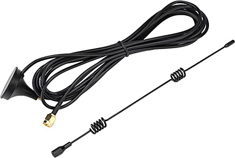 Akozon 2,4 GHz 8 DBi WLAN-Antenne, SMA-Stecker mit Magnetfuß, Hohe Verstärkung für, WLAN-Modul, Router, Netzwerkkarte (10 Meter lang)