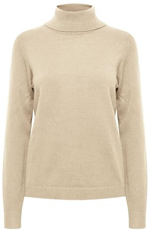 b.young - BYMANINA Rollneck - Pullover - 20813906, Größe:L, Farbe:Cement Melange (1407081)