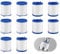 10 Stück Filterelement für Wasserhahn Filter, MYLERCT PP-Baumwollfilterelement, Wasserhahn Entkalker Aufsatz, für Küche, Badezimmer