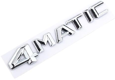 3D ABS Logo 4MATIC Emblem Kofferraum Abzeichen kompatibel mit Mercedes AMG ECS GLC GLA GLS CLA W204 W205 W212 X156 4 Matic Aufkleber Zubehör (Color : Chrome 14-16)