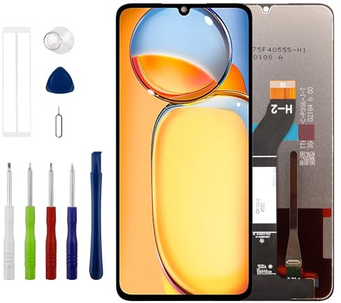 Duotipa [Nuevo] Pantalla LCD de 6,74 pulgadas Pantalla táctil Digitizer Assembly Reemplazo para Xiaomi Redmi 13C/Poco C65 con kit de herramientas de reparación técnico-negro