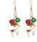 BSLVWG Weihnachtsdekoration, Damen-Weihnachtsohrringe, Weihnachtsbaum/Schneemann/Schneeflocken-Ornamente, Schmuck, Geschenke für Frauen, Feiertagsfeier (34)