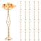 VEVOR 20 Stück 58 cm hohe Blumenvase für Hochzeiten, Metall-Hochzeits-Tafelaufsatz, Goldener Blumenarrangement-Ständer für Tische bei Hochzeitsessen, Partys, Jubiläen, Zeremonien