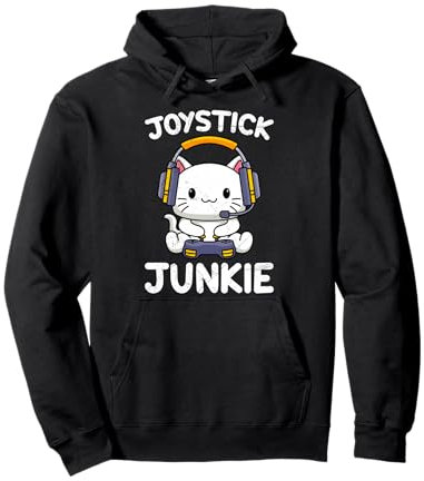 Gaming JOYSTICK JUNKIE Funny Video Games Girls Pullover Hoodie