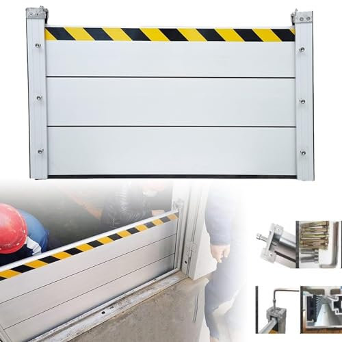Hochwasserschutzbarriere, Wasserbarrieren gegen Überschwemmungen, wiederverwendbar, Hochwasserschutzbarriere für Kellerfenster, abnehmbar, für Garage/Keller/Haustür/Einfahrt (Farbe: L: 100 cm, Gr