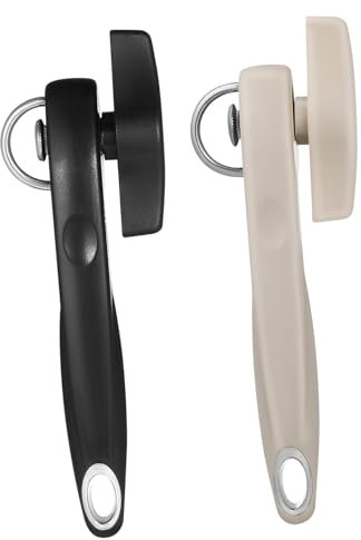 VERDANVERSE 2piezas Abrelatas Manual De Inoxidable Agarre Ergonómico y Fácil Almacenamiento Para Cocina