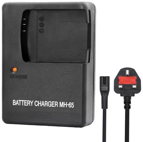 EN-EL12 MH-65 Battery Charger Compatible with Nikon: Coolpix S31 S70 S80 S610 S610C S620 S630 S640 S710 S800c S1000 S1100 S1200 S3100 S6000 S6100 S6150 S6200 S6300 Camera,with Power Supply Cord.