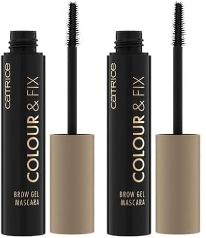 Catrice Colour & Fix Brow Gel Mascara, Augenbrauengel, Nr. 020, Braun, langanhaltend, definierend, fixierend, vegan, ohne Mikroplastikpartikel, Nanopartikel frei, ohne Parfüm, 2er Pack (5ml)