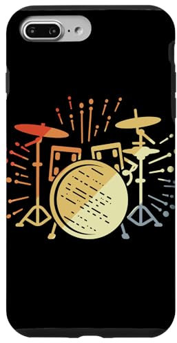 Kit de batería Comic Style Drums Carcasa para iPhone 7 Plus/8 Plus