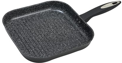 Zyliss Ultimate Ceramic Non-Stick Griddle Pan, 26cm Grill Pan, PFAS Free, Made from Fast Heating Forged Aluminium, Induction Hob Compatible, Dishwasher Safe