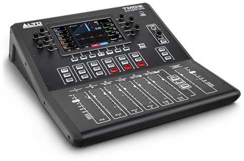 ALTO TMD16 16-Kanal Digital-Mischpult mit Bluetooth | 7-Zoll Display, Touch-Fader, EQ, FX, App-Steuerung, fur Live-Beschallung und Proberaume