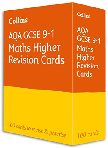 AQA GCSE 9-1 Maths Higher Revision Cards: Ideal for the 2026 and 2027 exams (Collins GCSE Grade 9-1 Revision)