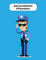 Mein persönliches Stickeralbum: Polizist Polizei Motiv | Din A4 Blanko | 35 Seiten Silikonfreies Papier | Geschenkidee