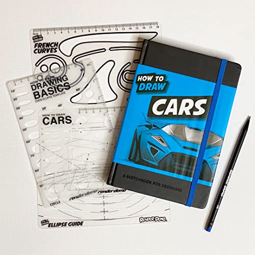 How to Draw CARS Sketchbook & Stencils