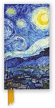 Schmales Hardcover-Notizbuch: Vincent van Gogh, Sternennacht: Unser hochwertiges, liniertes Blankbook mit festem, künstlerisch geprägtem Einband (Schmale Hardcover-Notizbücher)