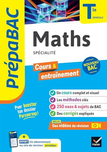 Prépabac - Maths (spécialité) Tle générale - Bac 2027: cours, méthodes & sujets corrigés (programme de Terminale)