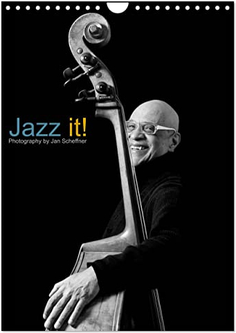 Jazz it! (Wandkalender 2024 DIN A4 hoch), CALVENDO Monatskalender: Faszinierende S/W Portraits von Jazzmusikern. (CALVENDO Kunst)