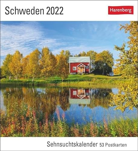 Schweden Kalender 2022: Sehnsuchtskalender, 53 Postkarten