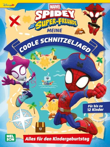 Spidey und seine Super-Freunde: Meine coole Schnitzeljagd: Alles für den Kindergeburtstag | Einladungen, Rätsel und Urkunden für bis zu 12 Kinder ab 3 Jahren (MARVEL)