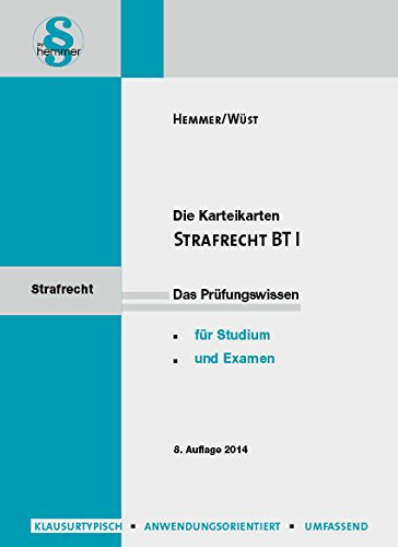 Karteikarten Strafrecht BT I
