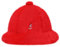Kangol Faux Fur Casual Stoffhut Fischerhut Glockenhut (M (56-57 cm) - rot)