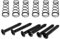 Domybest Lot de 6 vis de micro monobloc pour Stratocaster, Telecaster, Guitare Noir