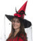 Brandsseller Hexenhut Damen Bordeaux Kopfbedeckung Karneval Fasching Halloween Größe: Ø ca. 42 cm