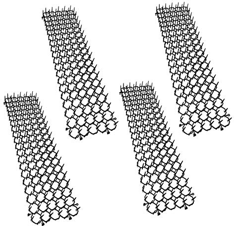 4 Elemente Dornengitter mit je 50 cm Tiervertreiber Katzenabwehr Marderschutz Katzenschreck Tierschreck Katzen Marder Hunde Tierschreck Spikes