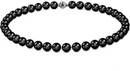 McPearl Original Perlenkette, Perlencollier mit Kugelschließe. Top Qualität aus Deutschland. (60, 8.0mm)