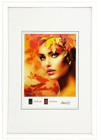 IDEAL TREND Eco Kunststoff Bilderrahmen Wanddeko Collage Poster Bilder Foto Rahmen: Farbe: Weiß | Format: 30x45