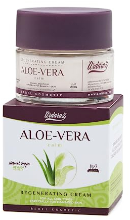 Ardaraz Feuchtigkeitsspendende Aloe Vera Gesichtscreme mit Jojobaöl. Anti Falten Gesichtscreme Damen, beruhigt und glättet die Haut. Ideal für reife Haut