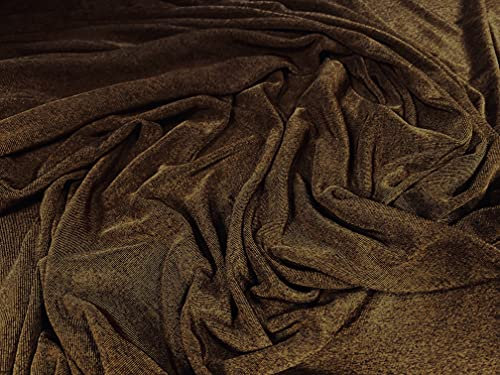 Slinky Spandex-Elastan, figurbetont, Stretch-Jersey-Stoff, Meterware, einfarbig – Kupfer